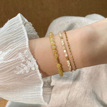 Bracelet | Wrist Galaxy – Golden Rutilated Quartz for Wealth & Success
