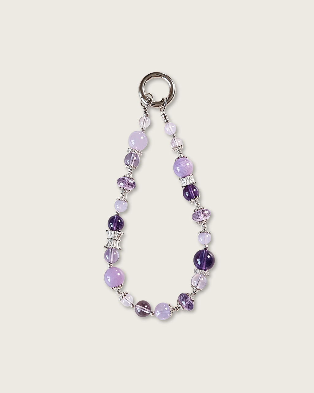 Phone Charm, Nine Purple Fire, Amethyst, Support Your Studies