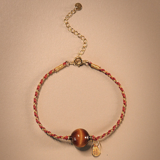 2026 Year of the Horse Red String Bracelet for「Dog」| Blessed “Fu” Charm