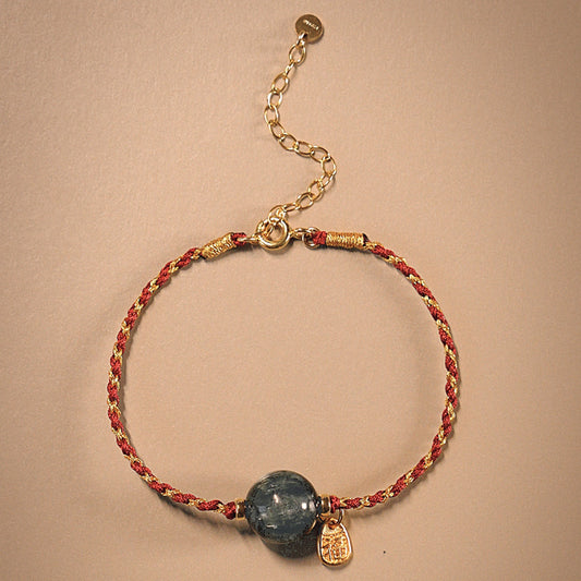 2026 Year of the Horse Red String Bracelet for「Rooster」| Blessed “Fu” Charm
