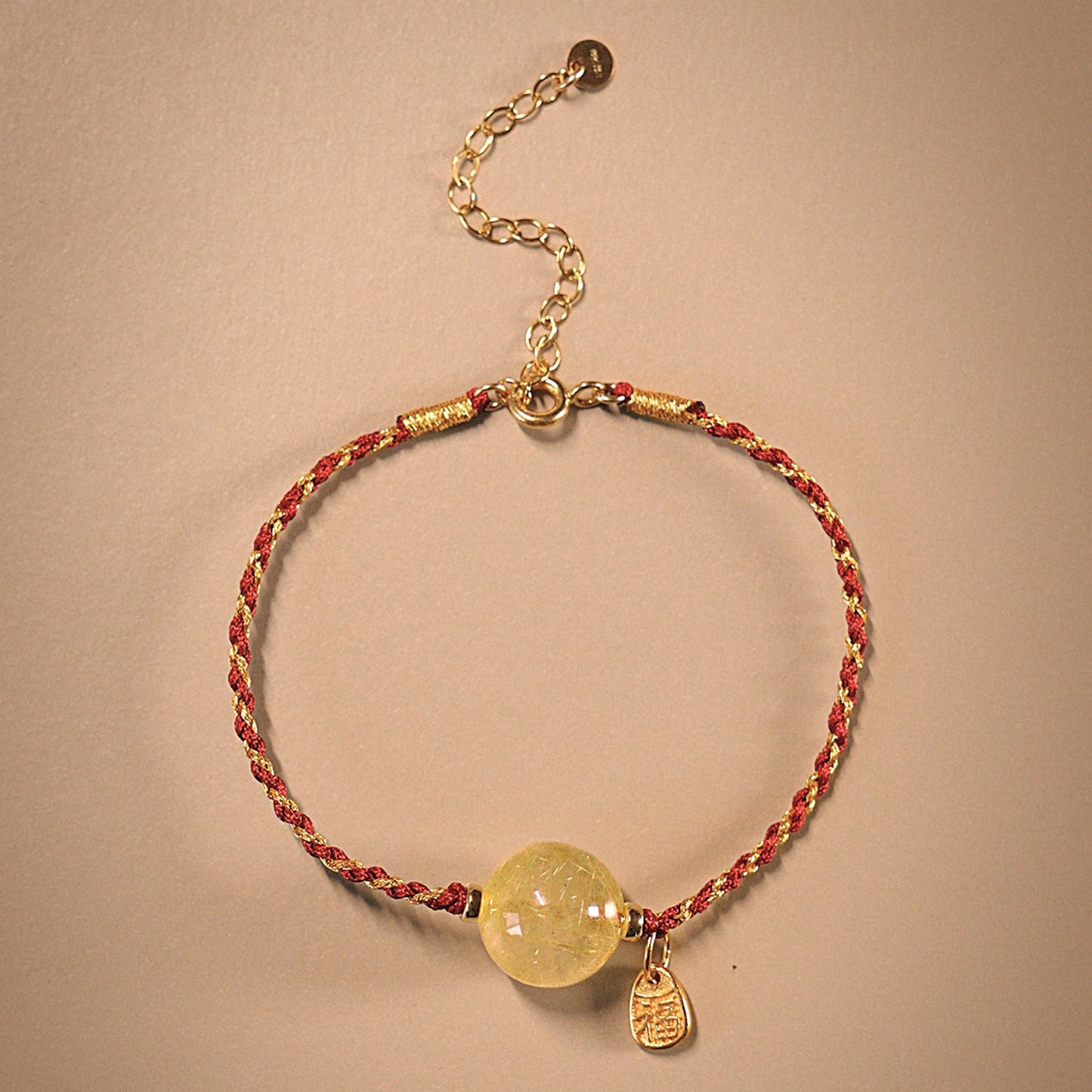 2026 Year of the Horse Red String Bracelet for「Rabbit」| Blessed “Fu” Charm