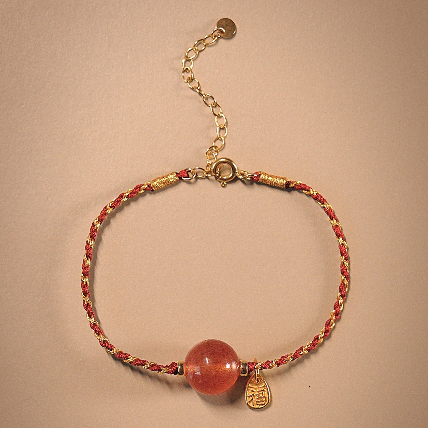 2026 Year of the Horse Red String Bracelet for「Tiger」| Blessed “Fu” Charm