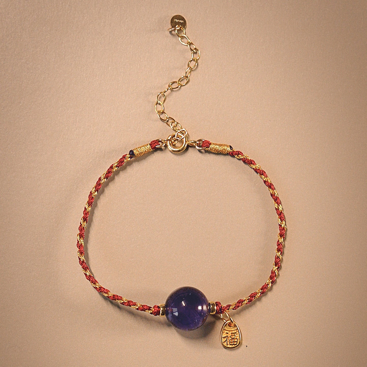 2026 Year of the Horse Red String Bracelet for「Rat」| Blessed “Fu” Charm