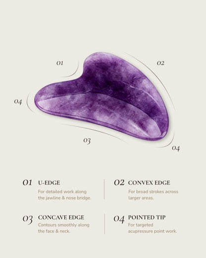 3D Amethyst Gua Sha Tool