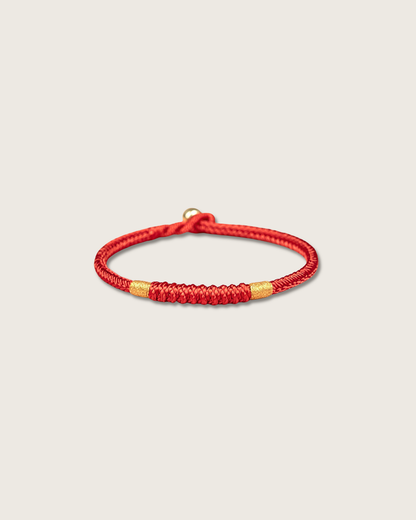 Vajra Knot Red String Bracelet for Strength