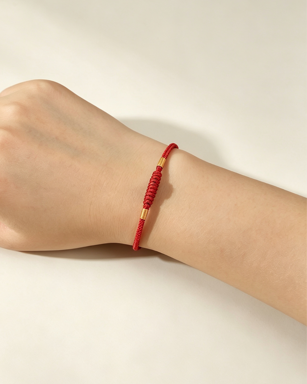 Vajra Knot Red String Bracelet for Strength