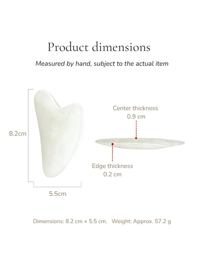 3D White Jade Gua Sha Tool
