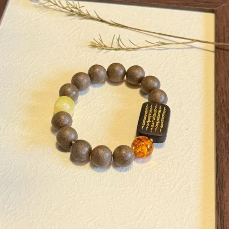 Herbal Incense Bracelet｜"Five Sutras Blessing", Beeswax & Sandalwood, Various Herbal Recipes Available
