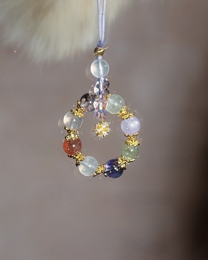 Phone Charm, Smooth Sailing, Amethyst Quartz, Clear Your Path
