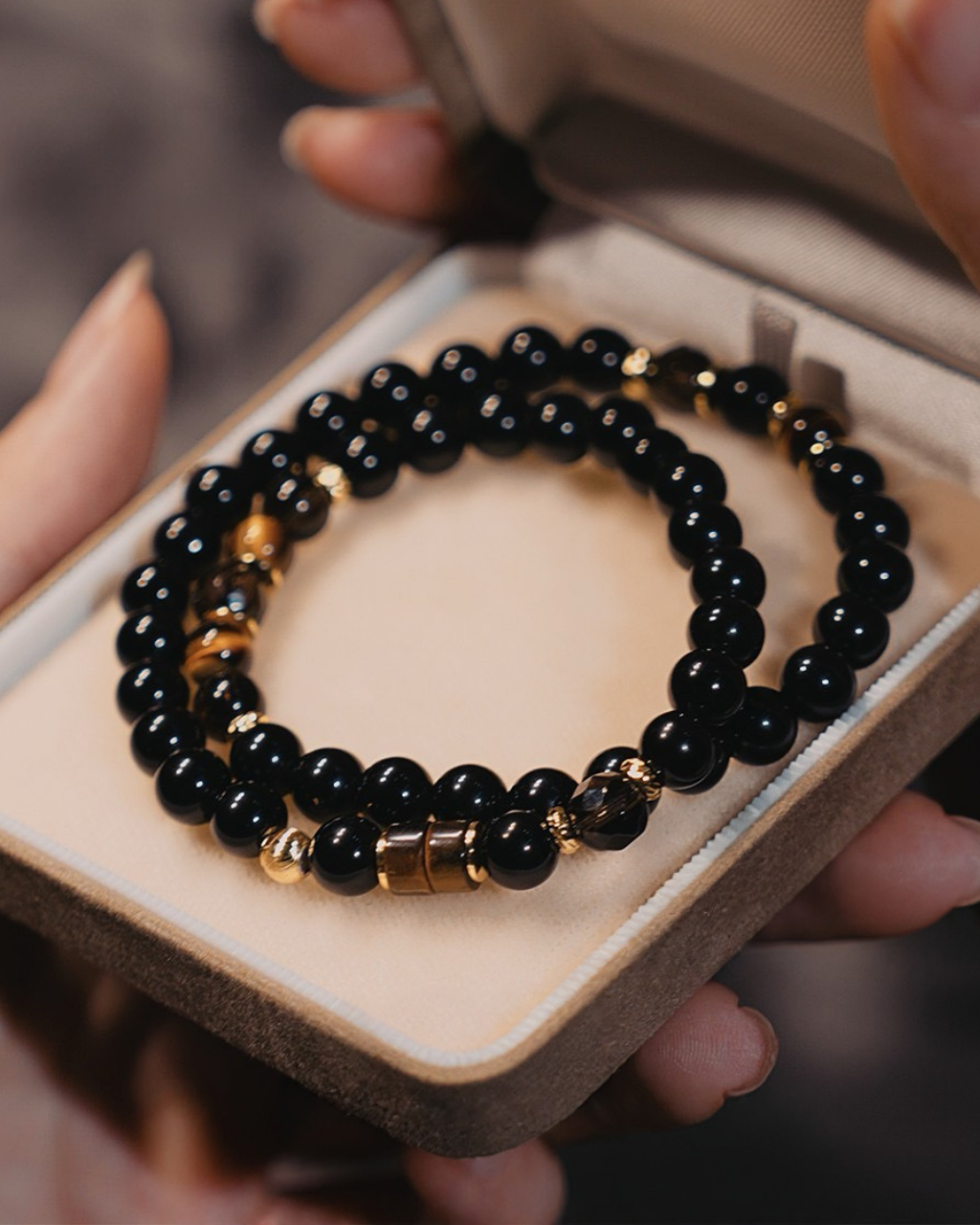 Wish Fulfilled, Multi-Wrap Obsidian Bracelet, Protect Your Wishes