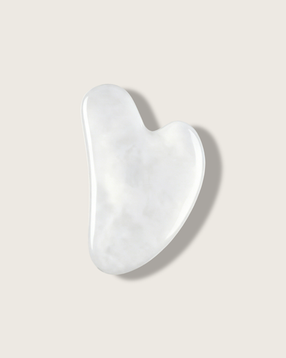 Jade Gua Sha Board - White Jade, For Nourish