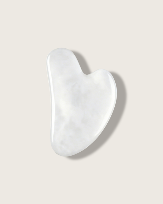 Jade Gua Sha Board - White Jade, For Nourish