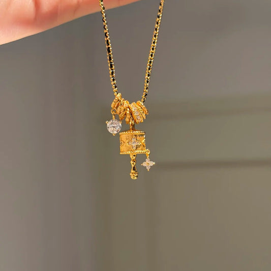 Gold-Plated 925 Silver｜Spinning Prayer Wheel Necklace - A Tibetan Tradition for Clearing Energy & Inviting Luck