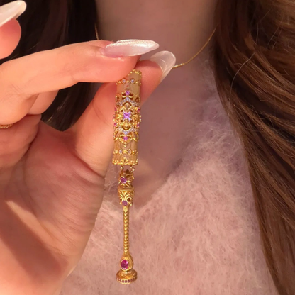 Gold-Plated 925 Silver｜Iris Magic Wand Jewelry Set (Necklace+Bracelet)