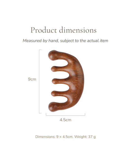 Massage Comb - Wood, For Head Relaxation & Daily Meridian Care