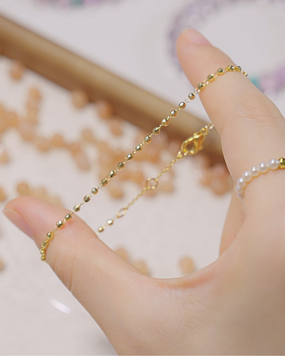 Layering Series, Glow, Gold-Plated Bracelet, Brighten Your Stack