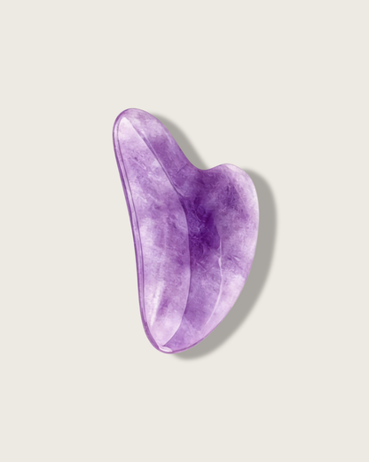 3D Crystal Gua Sha Board - Amethyst