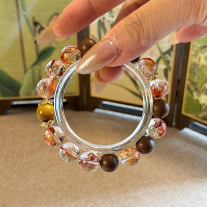 Herbal Incense Bracelet｜"Golden Fortune", Tiger's Eye & Koi Phantom, Various Herbal Recipes Available