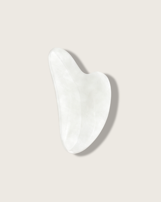 3D Jade Gua Sha Board - White Jade
