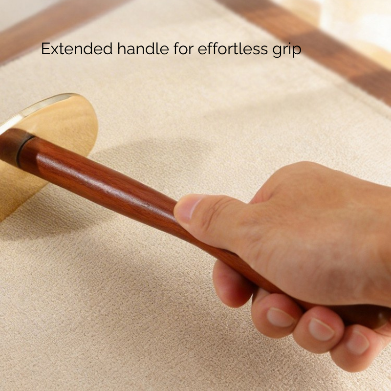 Gua Sha Tool | Pure Brass Tai Chi Shape - Long Handle for Self Back Massage