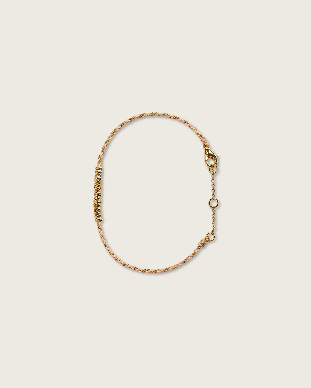 Handwoven Cord Series, Pink Haze Bracelet, Attract Connections