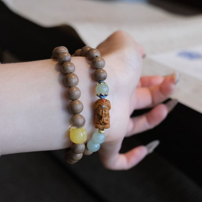 Double-wrap Herbal Incense Bracelet ｜ "Zhajilamu" Assorted Herbal Formula Customization