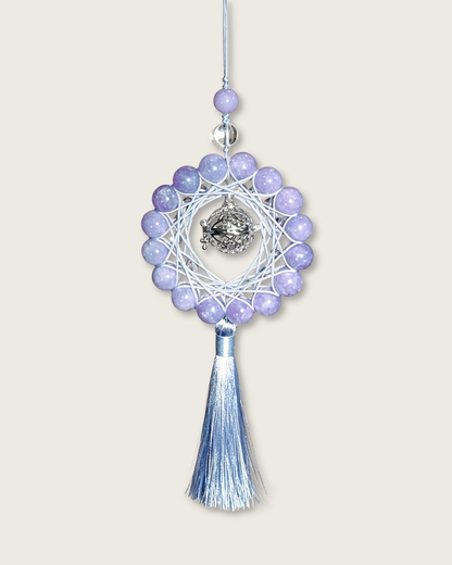 Hanging Charm, Purple Breeze, Lilac Chalcedony, Balance Your Space