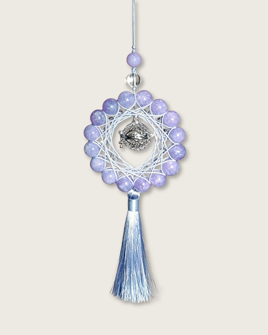 Hanging Charm, Purple Breeze, Lilac Chalcedony, Balance Your Space