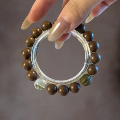 Herbal Incense Bracelet｜"Heart-Centered Clarity", Green Fluorite, Various Herbal Recipes Available