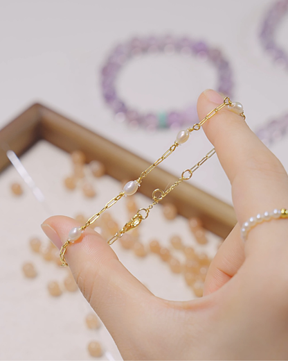 Layering Series, Moment, Pearl Bracelet, Soften Your Day