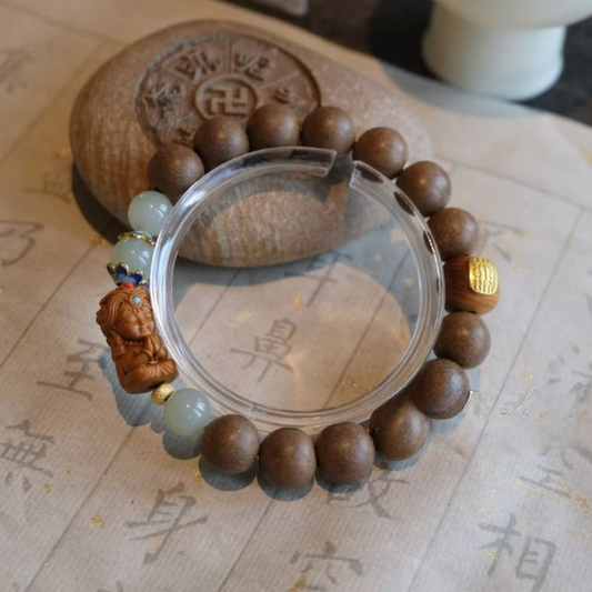 Double-wrap Herbal Incense Bracelet｜"Zhajilamu Five Sutras", Various Herbal Recipes Customizable