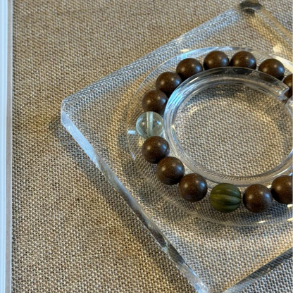 Herbal Incense Bracelet｜"Heart-Centered Clarity", Green Fluorite, Various Herbal Recipes Available