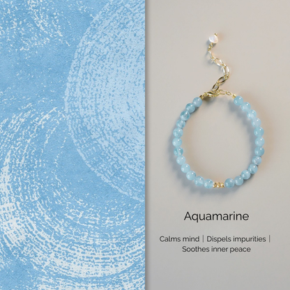 Bracelet | Wrist Galaxy – Aquamarine for Health & Inner Calm