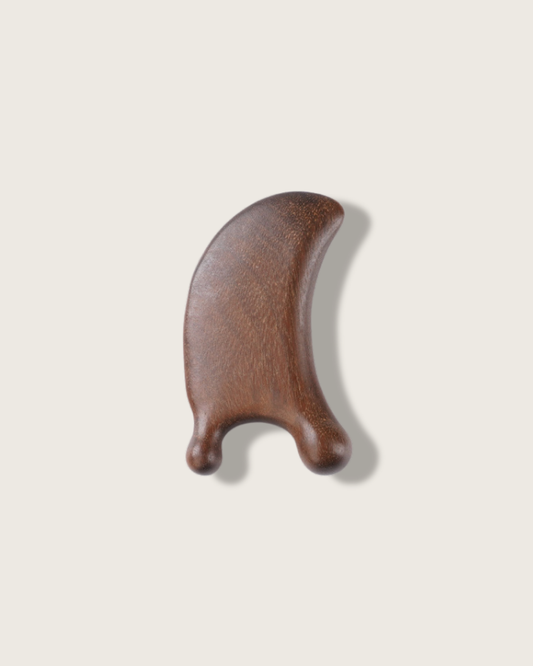 Gua Sha Board - Wood, For Face & Nose Lymphatic Relief