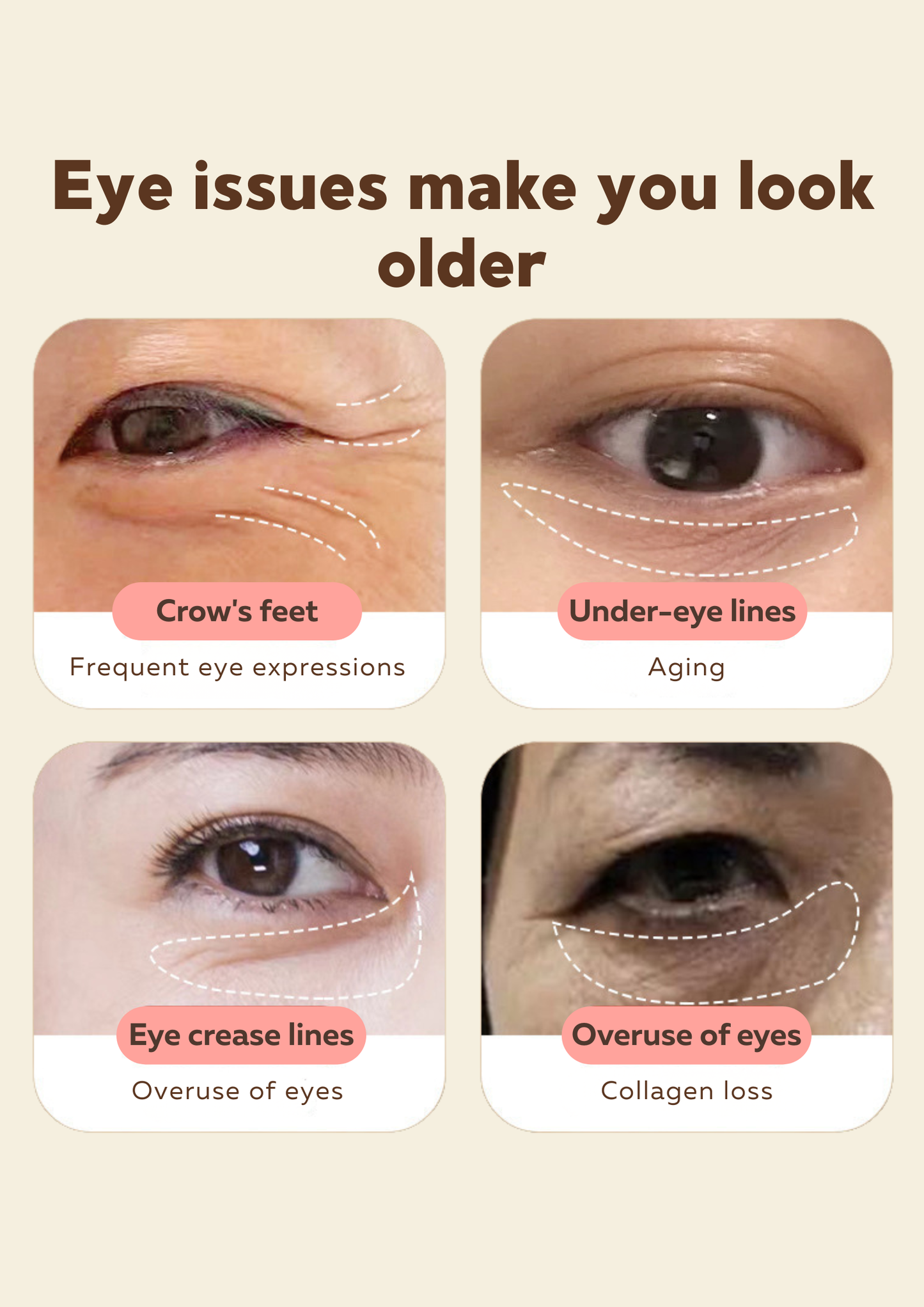 Eye Massage Roller - Tool for Face, Puffiness & Acupressure