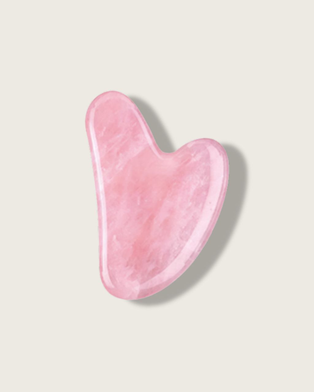 Crystal Gua Sha Board - Rose Quartz, For Soothing