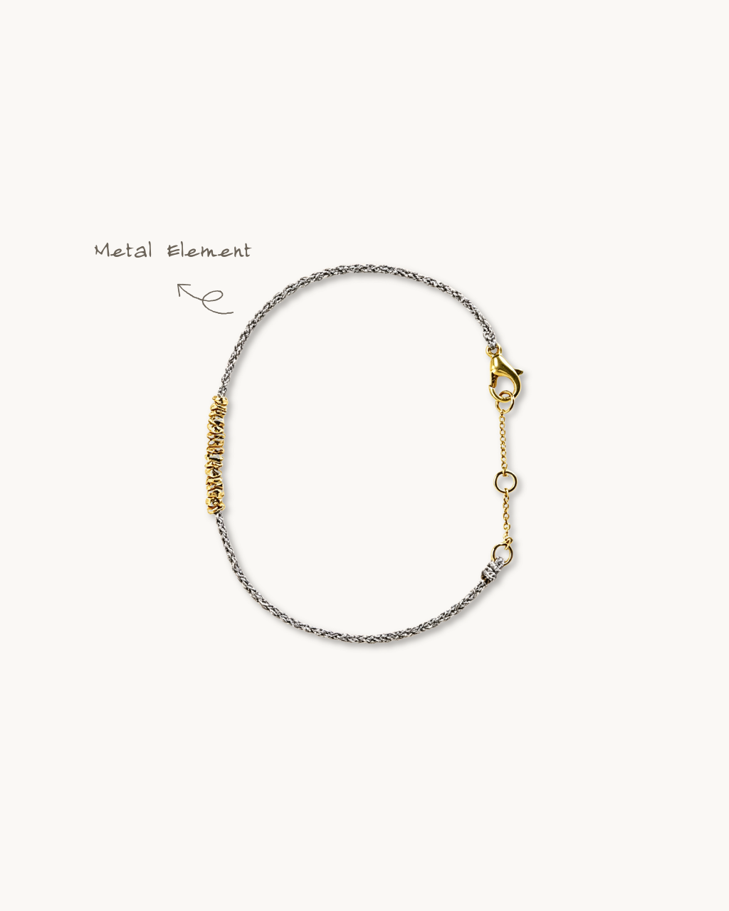Handwoven Cord Series, Lunar Breeze Bracelet, Soothe Your Mind