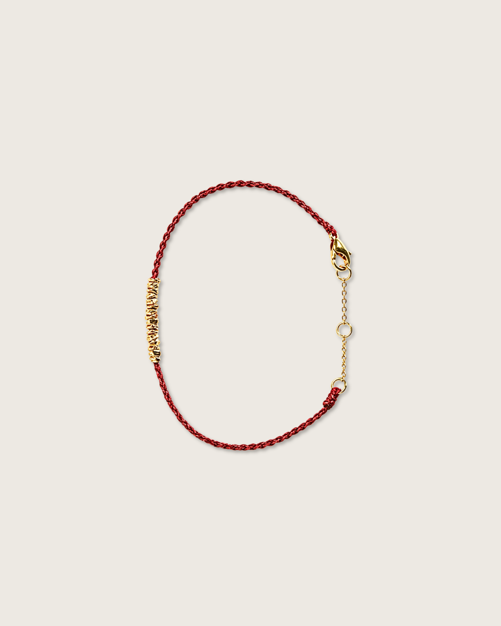 Handwoven Cord Series, Lucky Red Bracelet, Turn Fortune Around