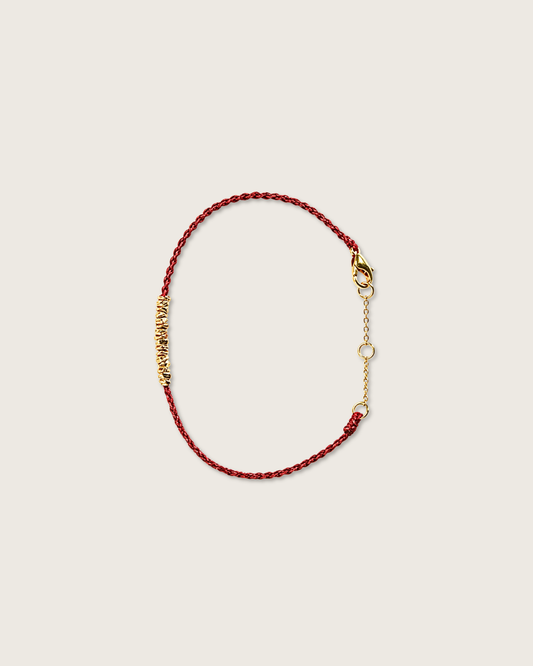 Handwoven Cord Series, Lucky Red Bracelet, Turn Fortune Around