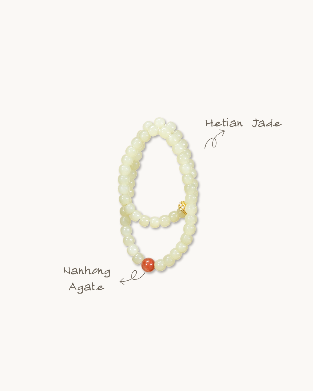 Jade Brook, Multi-Wrap Hetian Jade Bracelet, Soothe Your Spirit