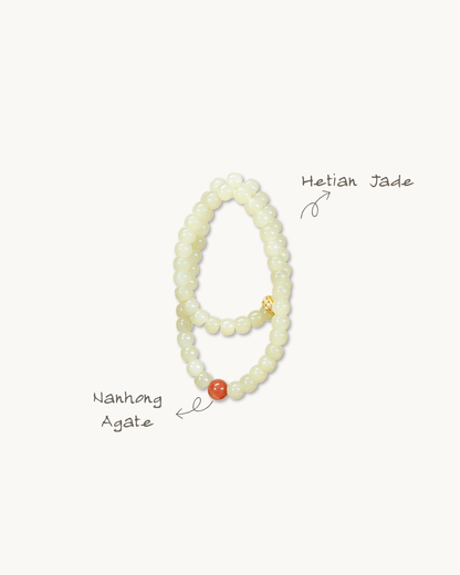 Jade Brook, Multi-Wrap Hetian Jade Bracelet, Soothe Your Spirit
