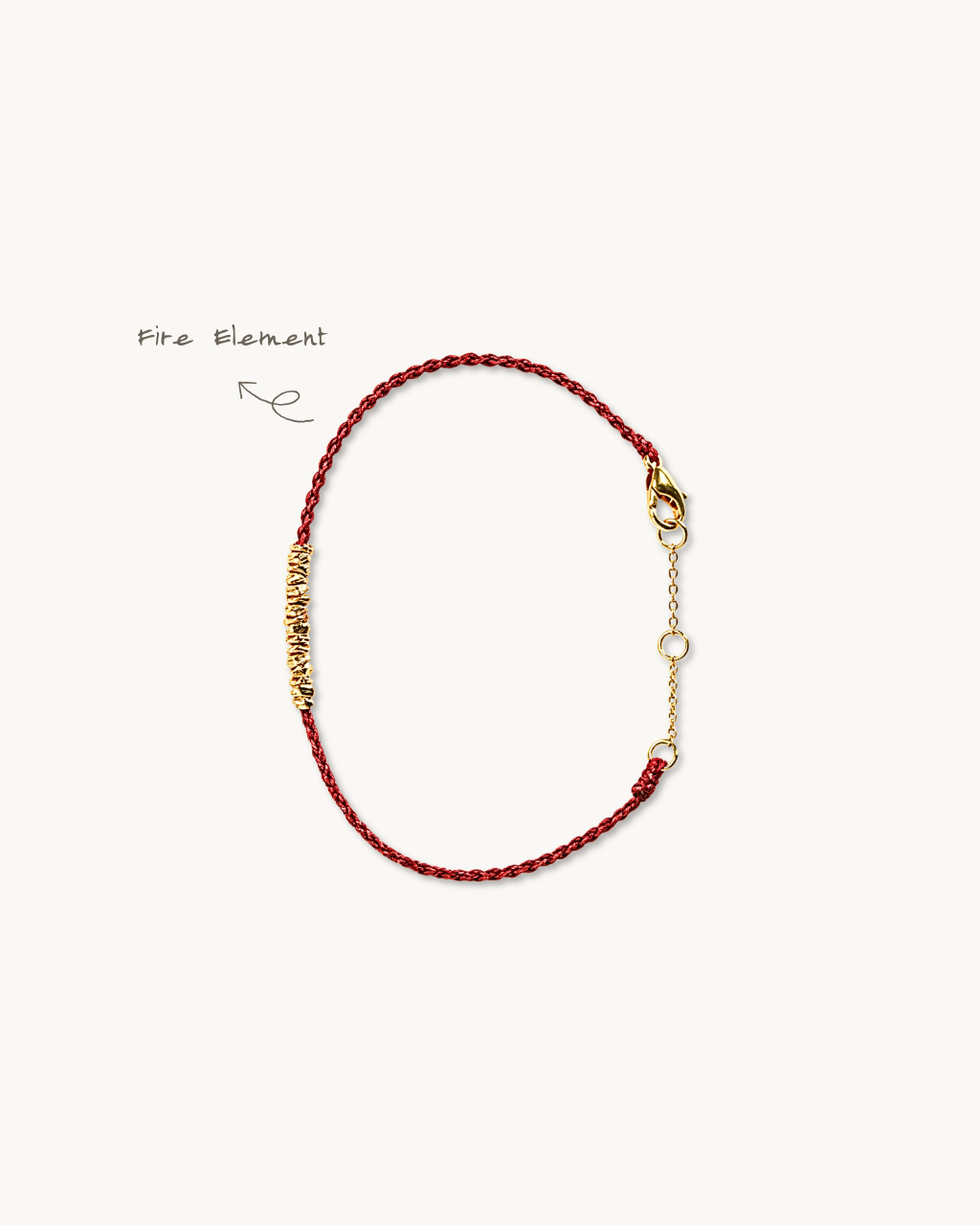 Handwoven Cord Series, Lucky Red Bracelet, Turn Fortune Around