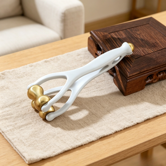 Massage Tool | Brass Finger Joint Massager - for Hand Acupressure & Joint Relief