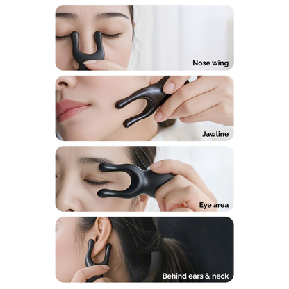 Gua Sha Tool | Little Frog - Acupressure Comb for Nose, Eyes & Lymphatic Drainage