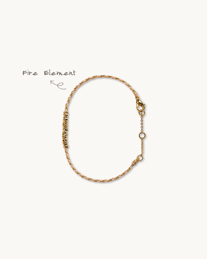 Handwoven Cord Series, Pink Haze Bracelet, Attract Connections