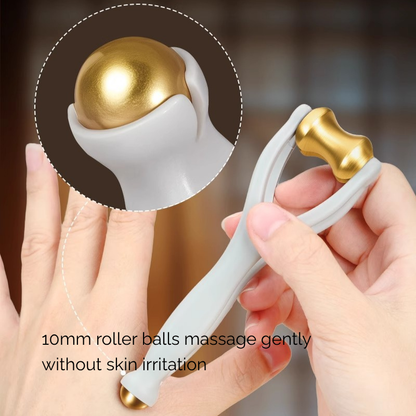 Massage Tool | Brass Finger Joint Massager - for Hand Acupressure & Joint Relief