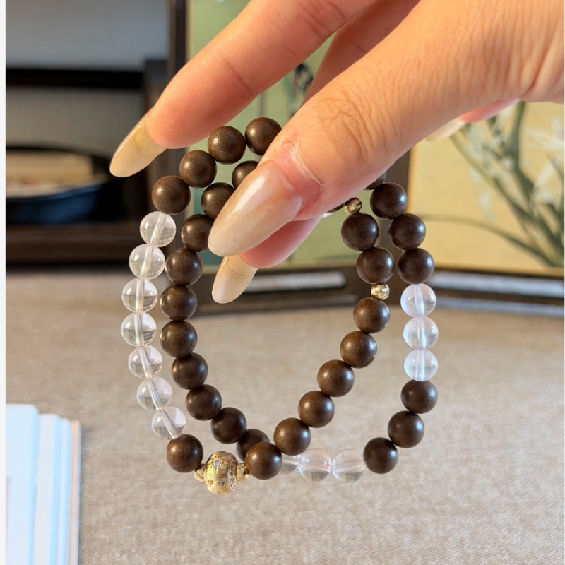 Double-wrap Herbal Incense Bracelet｜"Love Blessing", Rose Quartz, Various Herbal Recipes Available