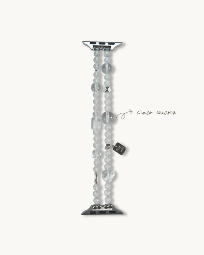 Watch Band – Slow Circle Clear Quartz, Purify