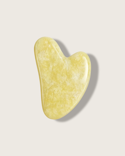 Jade Gua Sha Board - Lemon Jade - For Brighten