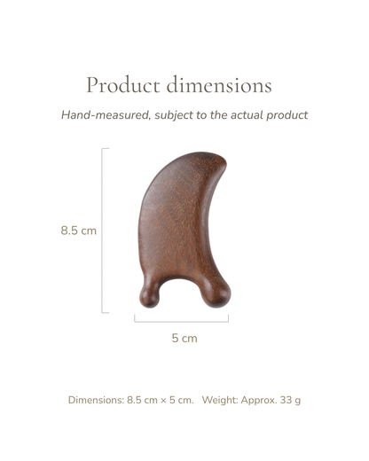 Gua Sha Board - Wood, For Face & Nose Lymphatic Relief